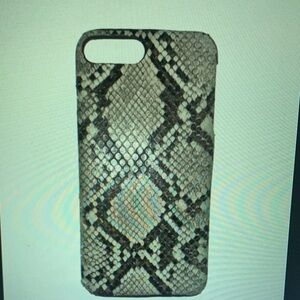 Apple Snake Pattern Phone Case - Black and Gray
